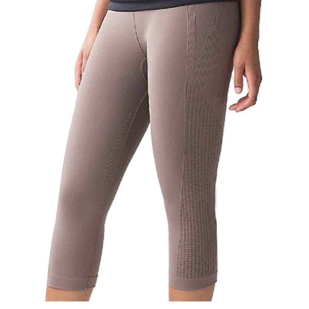 Lululemon flow & go crop seamless leggings